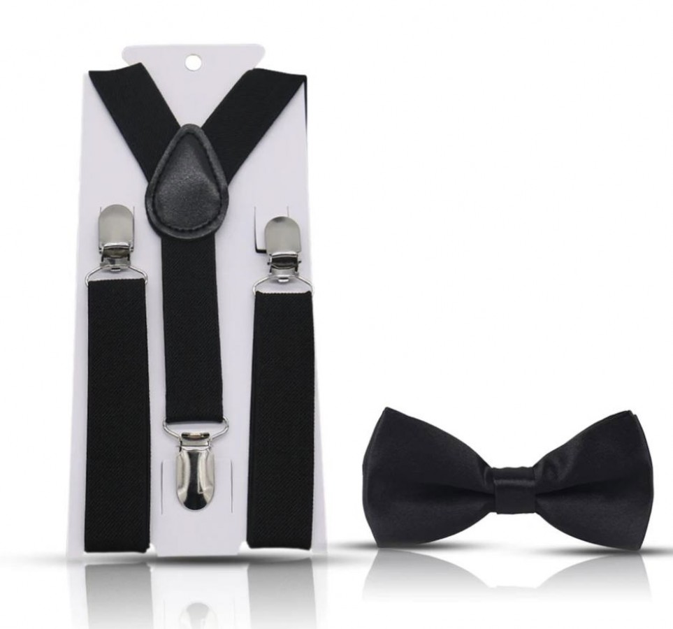 TIR-5102 - Tirante Unicolor Con Lazo - Negro