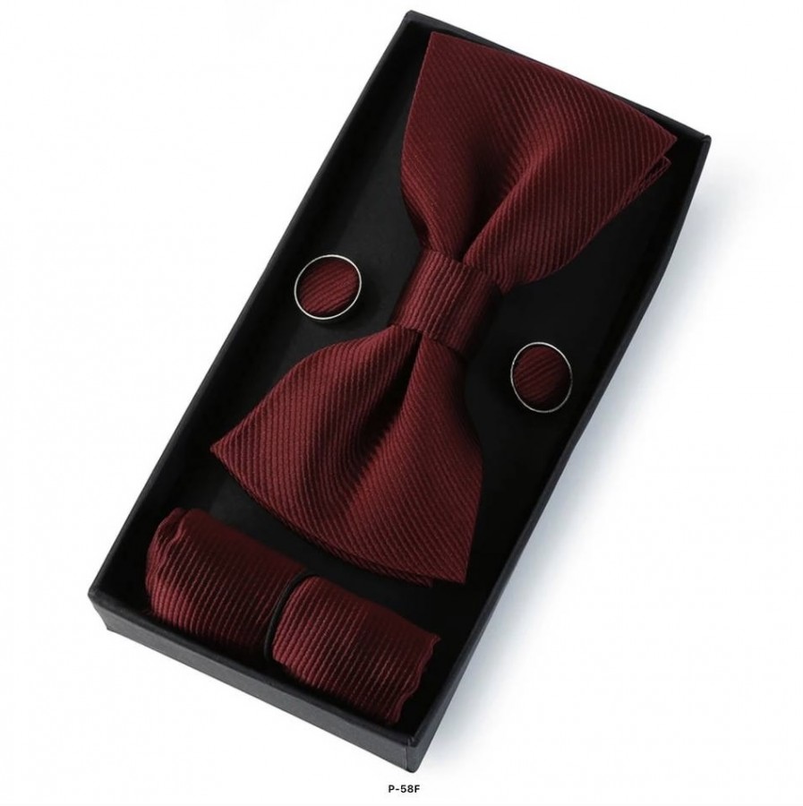 BOX-6011 - Box Lazo Juntas y Pañuelo Vinotinto