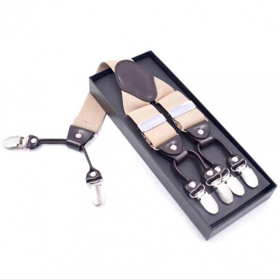 TIR-5005 - Tirante Unicolor Beige Caballero